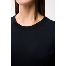 Love My Body Kısa Kol Triko Bluz Siyah 115L9830000