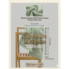 Gültekin Nevresim Dünyası Prime Havlu 70X140 Su Yeşili