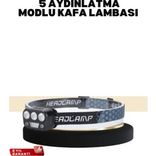 Gültekin Kamp ve Trekking Için Sensörlü LED Kafa Lambası