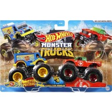 Gültekin FYJ64 Hot Wheels Monster Trucks Güçlü Ikili 1:64 Arabalar