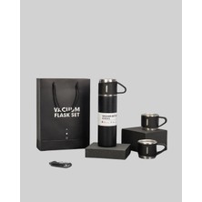 Gültekin Paslanmaz Çelik Termos Seti | 500 ml Kapasite, 6-12 Saat Isı Koruma, Hediye Kutulu