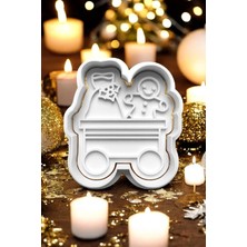 Hobist Yılbaşı Kurabiye Adam Trende Kurabiye Kalıbı ve Şeker Hamuru Kalıbı