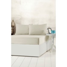 Aytunç Lisa Lastikli Fitted Taş Renk Çarşaf Seti