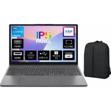 Lenovo Ideapad Slim 3 Intel Core I5 13420H 8gb 512GB SSD Windows 11 Pro 15.3" Wuxga IPS Taşınabilir Bilgisayar 83K1004ETR + Cimete Çanta