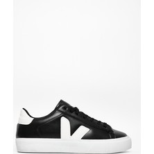 Tonny Black Kadın Siyah Beyaz Kauçuk Taban Rahat Bağcıklı Sneaker