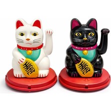 İsmiyle Al Güneş Enerjili Sallanan Şans Kedisi - Maneki Neko ALK4521