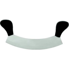 Gültekin Eco Lounge Ündeğerli Bursa Paslanmaz Çift Saplı Pizza Satır, Zırh Bıçağı 25 cm