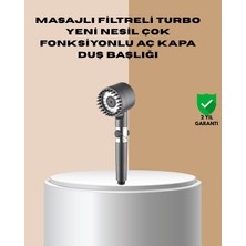 Gültekin Çok Fonksiyonlu Filtreli Duş Başlığı Masaj Etkili