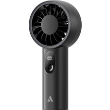 Aecooly PE01 El Fanı Dijital LED Göstergeli 5 Kademeli Portatif Soğutucu Siyah