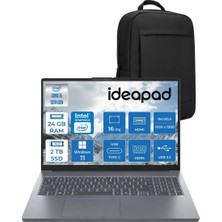 Lenovo Ideapad Slim 3 16IRH10 Intel Core I5 13420H 24GB 1tb SSD + 1tb SSD Windows 11 Home 16" Wuxga (1920X1200) IPS 300NITS Taşınabilir Bilgisayar 83K2001UTRH06 + Çanta