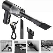 Gültekin Mini Vakumlu Araç Süpürgesi El Süpürgesi Şarjlı Çok Fonksiyonlu REVO-9985 Uyumlu