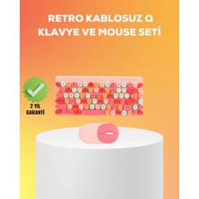 Gültekin Renkli Retro Tuş Takımlı Klavye – 3 Cihaz Bağlantısı, Medya Kısayol Tuşları