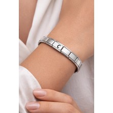 Gültekin Kişiye Özel Ç Harfli Çelik Bileklik – Paslanmaz Çelik Italyan Model Harfli Bilezik