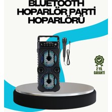 Gültekin LED Işıklı Kablosuz Hoparlör – Bluetooth, Fm Radyolu, Taşınabilir Şarjlı
