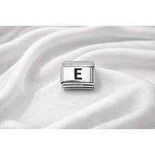 Gültekin E Harfi Charm – Çelik Harfli Bileklik Aksesuarı ,kişiye Özel Modüler Takı