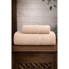 Mela Home Inci 2'li Banyo Havlu Seti Hamam Takımı- El ve Yüz Havlusu- Çeyiz - Hediyelik 100% Pamuk