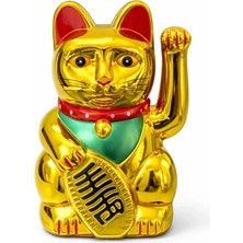 İsmiyle Al Pilli Sallanan Şans Kedisi - Maneki Neko ALK4525