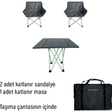 Platan 3 In 1 Sets - 2 Sandalye 1 Masa Seti Mh-M