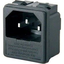 Lockway IC-213A Power Soket Erkek Fuseli Kulaksız 50 Adet