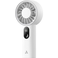 Aecooly PE01 El Fanı Dijital LED Göstergeli 5 Kademeli Portatif Soğutucu Beyaz