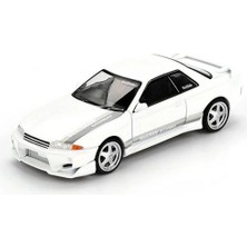 Gültekin Mini Gt 1/64 Nissan Skyline Gt R R32 Veilside Combat White Blister Paket