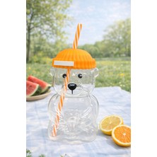 Bearista Ayıcık Pipetli Borosilikat Bardak 580 ml