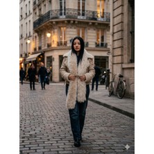 Sevara Dekor Lolita Kürk Atkı Tüylü Atkı Kadın Atkı