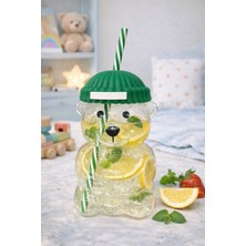 Bearista Ayıcık Pipetli Borosilikat Bardak 580 ml