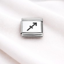 Gültekin Çelik Charm Yay Burcu | Paslanmaz Çelik Bileklik Charmı | Burç Temalı Şık Takı