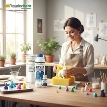 Roysil ® MS 300 Rtv-2 Kalıp Silikonu 30 Shore – Yarı Şeffaf %2 Katalizörlü 25 kg