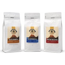 Efroza 3'lü Avantaj! Guatemala (1 Kg) + Kolombiya (1 Kg)  + House Blend (1 Kg) Çekirdek Kahve