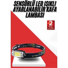 Gültekin Sensörlü Kamp Lambası Ayarlanabilir Kafa Lambası Kafa Bantlı