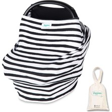 Zuppers Fonksiyonel  Puset ve Emzirme Örtüsü - Siyah Beyaz