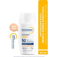 Bioderma Photoderm XDefense Spf50+ Tüm Cilt Tipleri Antioksidan Etkili Renkli Güneş Kremi Very Light 40 ml