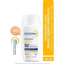 Bioderma Photoderm XDefense Spf50+ Tüm Cilt Tipleri Antioksidan Etkili Renkli Güneş Kremi Light 40 ml
