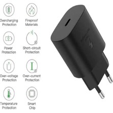 Emporıumood Samsung Galaxy A27 5g Uyumlu Type-C Ultra Hızlı Şarj Cihazı 22.5W 3.0 Amper (Şarj Başlığı Adaptör)