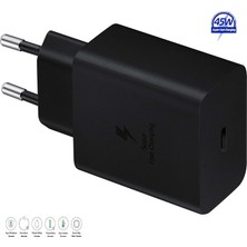 Emporıumood Samsung Galaxy S26 Ultra Type-C Ultra Hızlı Şarj Cihazı 45W 3.0 Amper (Şarj Başlığı Adaptör)