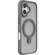 Crocus Shıeldx IPHONE 17 Magsafe Ozellıklı Rıng Standlı Kılıf Grı