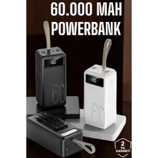 Powerbank 60.000 Mah Dijital Göstergeli 4 Portlu Taşınabilir Midastech