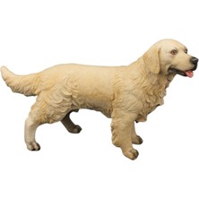 Tufy Toys Sarı Golden Retrıever Figür - Model Hayvan Oyuncak