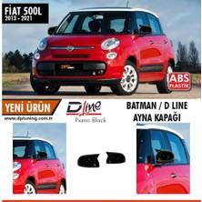 PINUKS Fıat 500L  14-18 Yarasa Ayna Kapağı P.black Takım