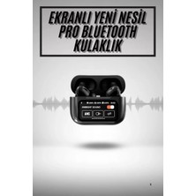 2.nesil Pro Ekranlı Sesli Görüşme Yapabilen Kablosuz Bluetooth Kulaklık Midastech