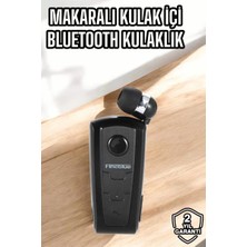Tüm Telefonlara Uyumlu Mikrofonlu Titreşimli Makaralı Bluetooth Kulakiçi Kulaklık Midastech
