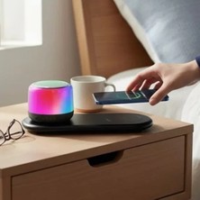 Kablosuz Şarj Standlı Bluetooth Hoparlör Midastech