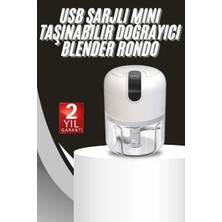 Mini Doğrayıcı Rondo Taşınabilir Mini El Blender Paslanmaz Çelik Midastech