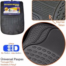 PINUKS Paspas Badem Tip Yumuşak Pvc Şaftlı Siyah  Tk  8 Pcs Takım