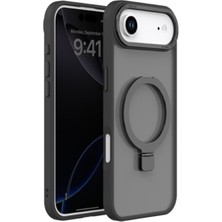 Crocus Shıeldx IPHONE 17 Aır Magsafe Ozellıklı Rıng Standlı Kılıf Sıyah