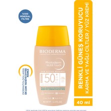 Photoderm Nude Touch SPF50+ Very Light Karma Yağlı Ciltler Kapatıcı Etkili Renkli Güneş Kremi 40 ml