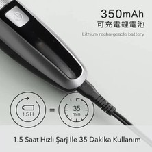 Şarjlı Ayarlanabilir Başlıklı Saç Sakal Traş Makinesi Midastech