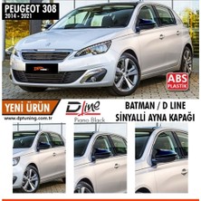 PINUKS Peugeot 308 14-21/ 208 15-18 / Cactus 17-21 Yarasa Ayna Kapağı P.black Takım